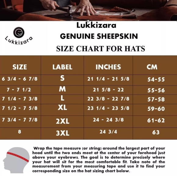 Real Shearling Sheepskin Leather Trapper Hat | Aviator Hat |Ushanka - Picture 5 of 5